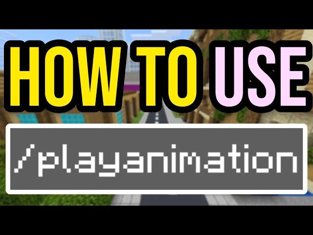 How To Use /Playanimation Command In Minecraft PS/Xbox/PE