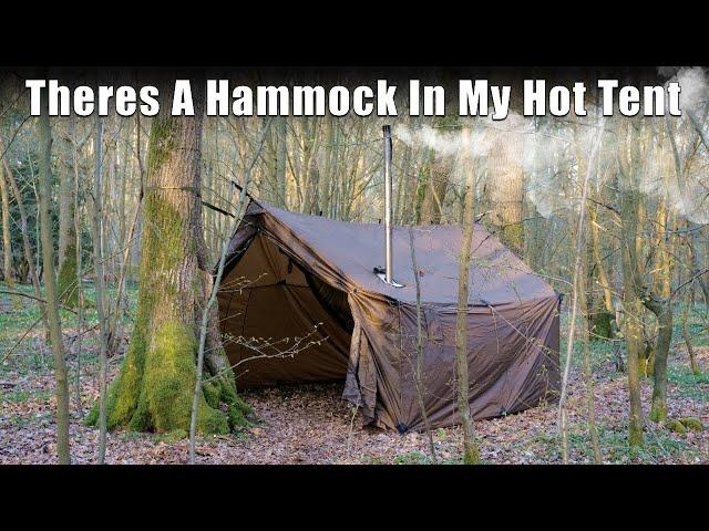 Hammock Hot Tent Overnighter in the woods