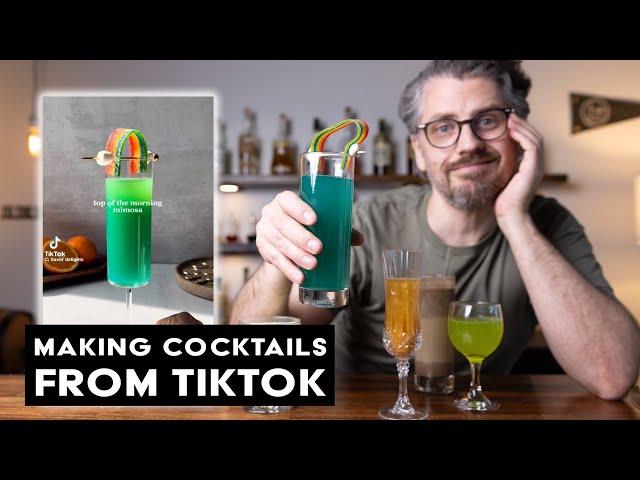 Trying St. Patrick's Day cocktails from Tiktok