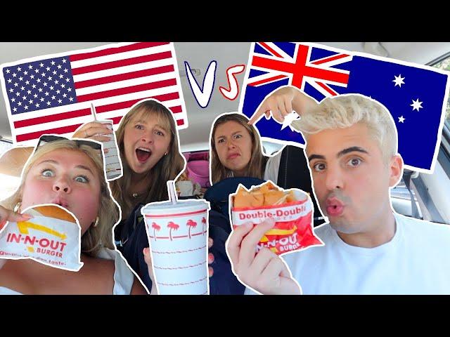 Australians try American FAST FOOD!