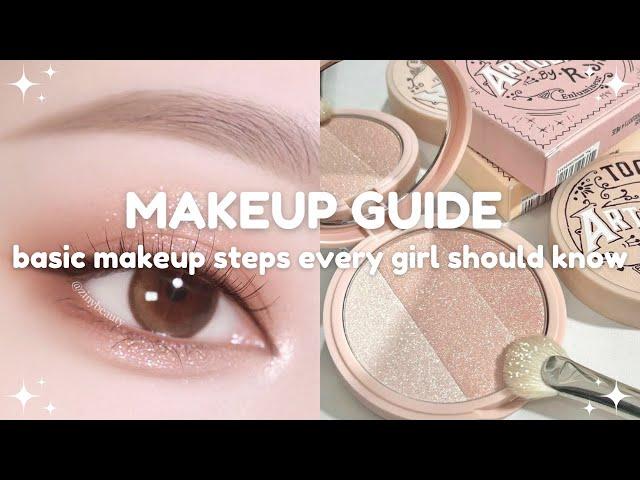 basic makeup steps every girl should know 🩰 easy makeup guide for teens