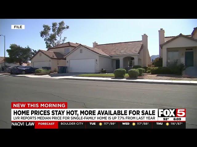 Las Vegas housing prices continue to increase, supply remains high