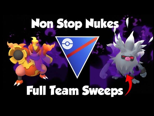 CRAZY NUKES LANDING LEFT RIGHT AND CENTRE Great League FT BUFEED Shadow Magmortar & Annihilape