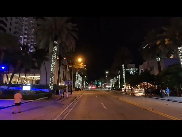 Miami Beach - North on Collins Avenue, a rear view. Summer of 2024