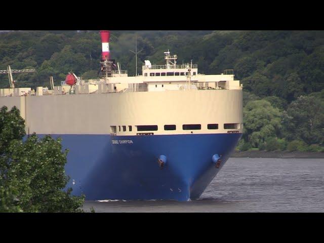 Ro-Ro Car Carrier Grand Champion Arrival in Hamburg to load Luxury Cars on Board! Epic Shipspotting!