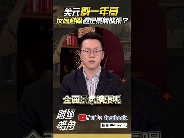 美元創一年高 反應避險還是景氣擴張？｜游庭皓｜#GMoney #shorts #財經皓角