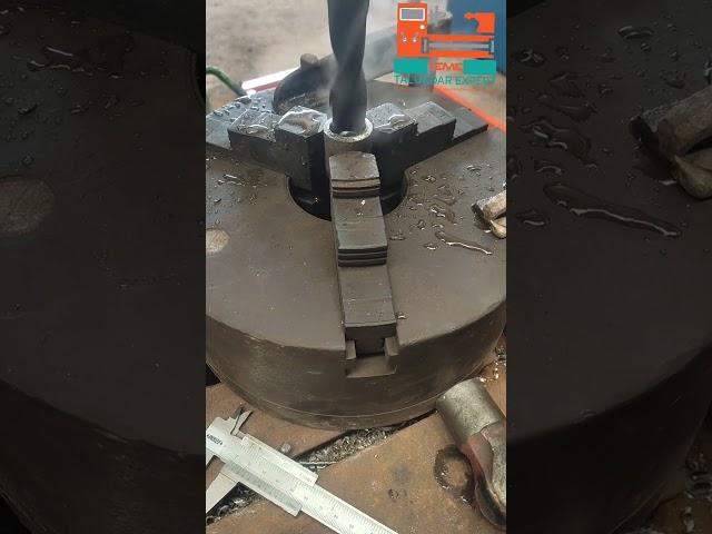 A simple method of bush boring is with the help of bench drill press without lathe machine..