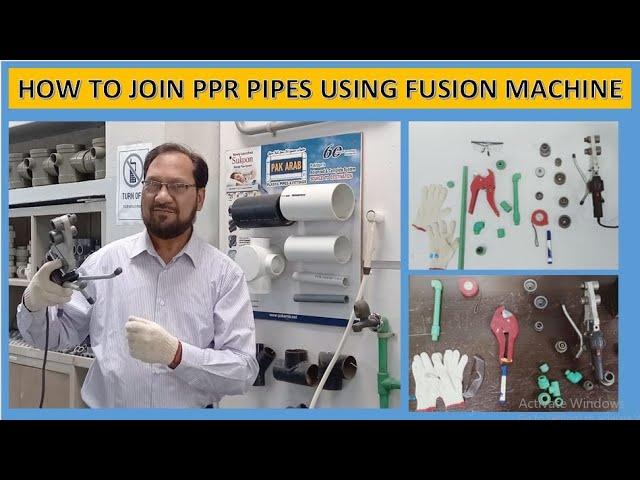 How to Join PPR pipe Using Fusion Machin. Urdu/ Hindi  I Plumbing with Zulfiqar.