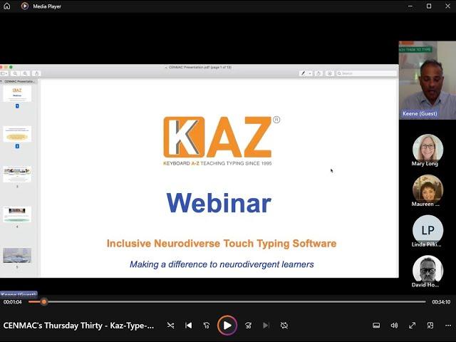 CENMAC's Thursday Thirty   - An Introduction to KAZ Type