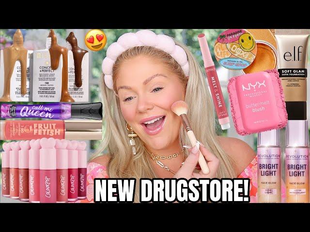 I Tried ALL the VIRAL New *DRUGSTORE* Makeup So You Don't Have To  New Drugstore Makeup Tutorial