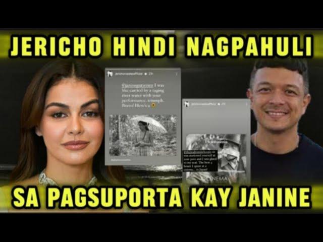 JERICHO HINDI NAGPAHULI SA PAGSUPORTA KAY JANINE