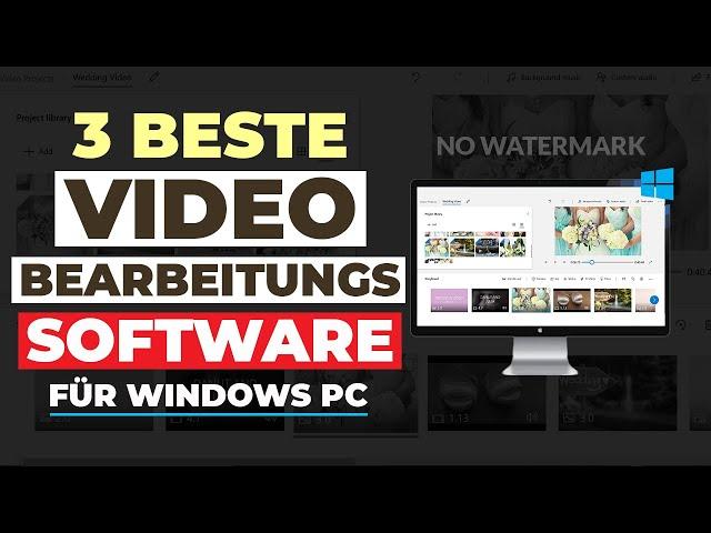 Die 3 besten kostenlosen Videobearbeitungsprogramme für Windows PC