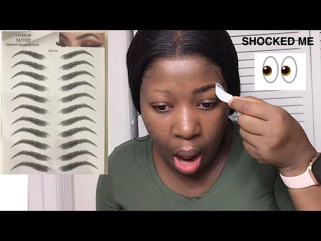 4D EYEBROW TATOO STICKERS| I’m shook 