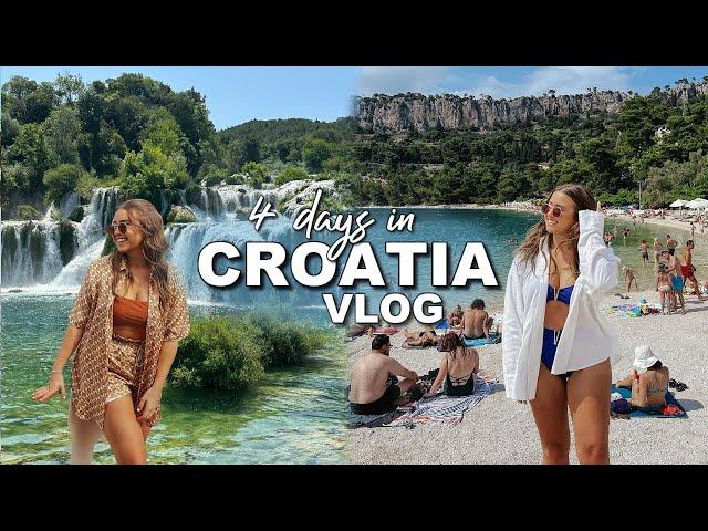 CROATIA TRAVEL VLOG  4 days in split, hvar, korčula, & the krka waterfalls! (pt.1) | morgan yates