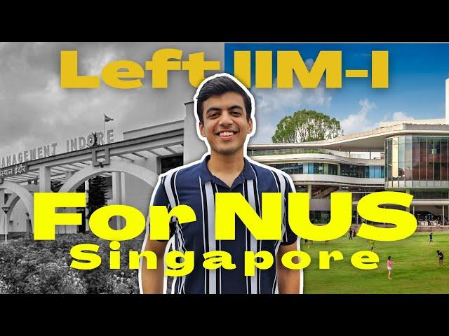 AIR 15 IIM Indore But Joined NUS Singapore | Prabhav, AceIPM Student