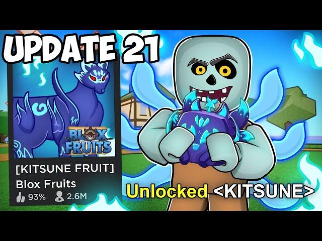 Unlocking the *NEW* KITSUNE FRUIT UPDATE in Roblox Blox Fruits