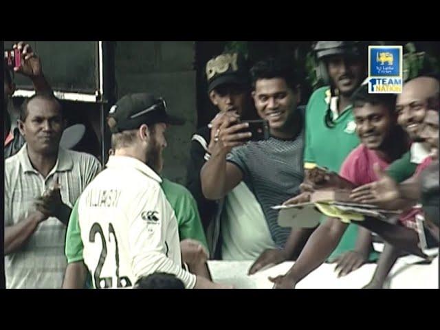 Kane Williamson celebrates his Birthday with Sri Lankan fans