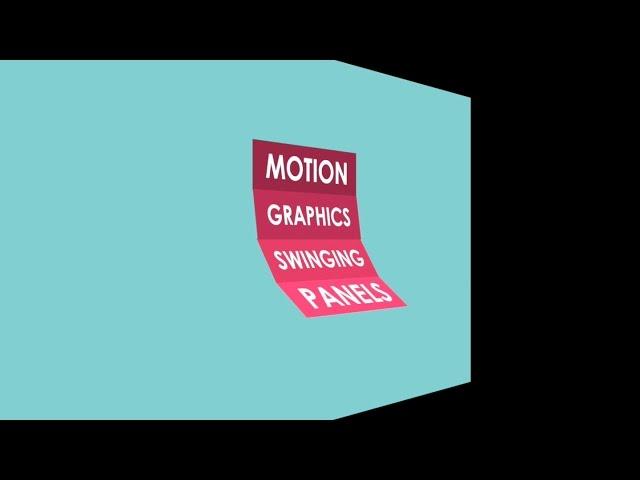 How to Create SWINGING PANELS with Motion 5