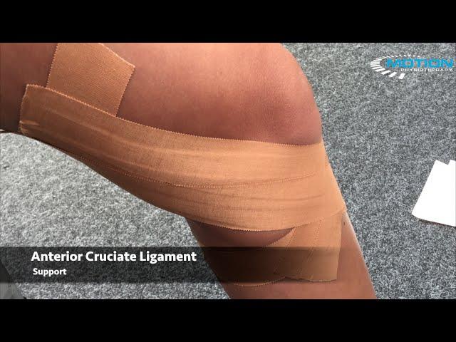 How to tape a knee - ACL / anterior cruciate ligament sprain - sports taping series