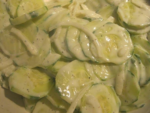 SOUR CREAM CUCUMBERS How to make SOUR CREAM CUCUMBERS Recipe