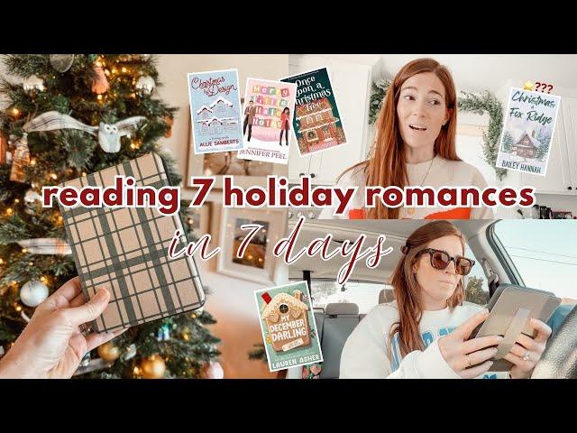 reading 7 holiday romances in 7 days - a totally chaotic reading vlog | BOOKMAS DAY 8