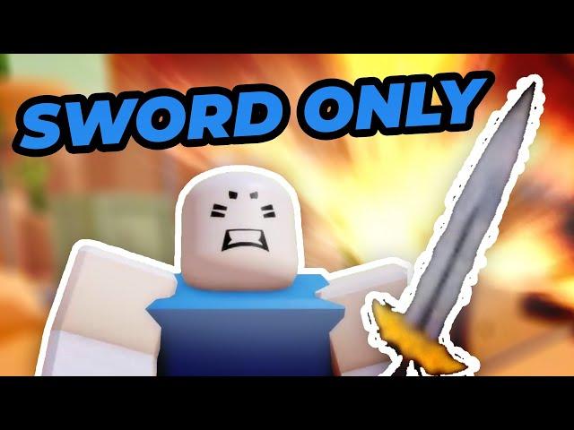 SWORD ONLY CHALLENGE in Flag Wars (Roblox)
