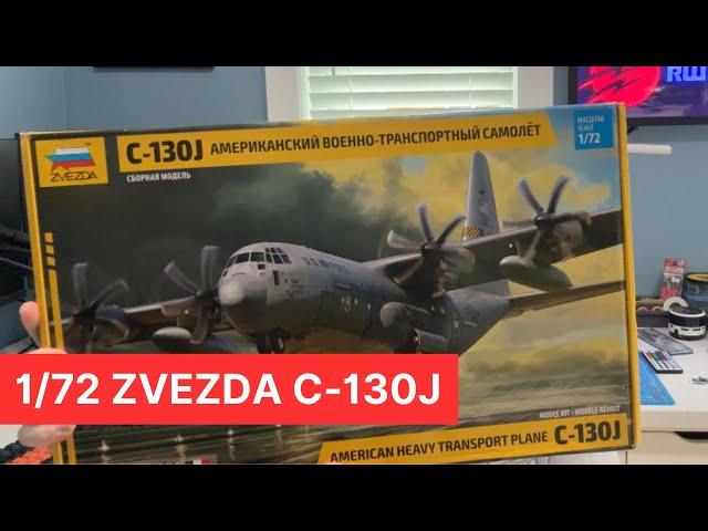 Zvezda 1/72 C-130J Hercules: A look inside the box