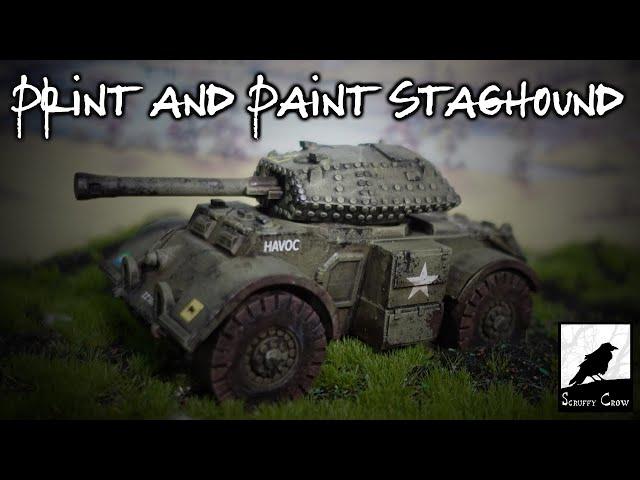 Print and Paint - Staghound Mkiii For Use In Bolt Action