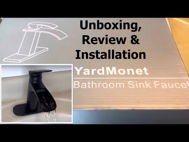 YardMonet Bathroom Sink Faucet Unboxing, Review and Installation [YardMonet Brand Faucet Install]