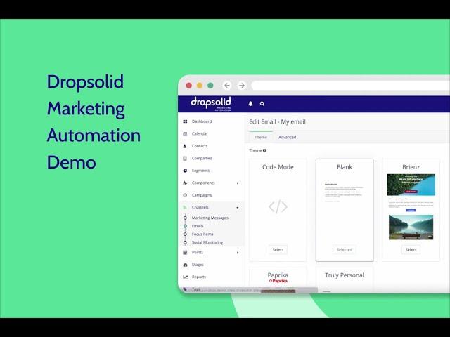 Dropsolid Marketing Automation powered by Mautic - Demo