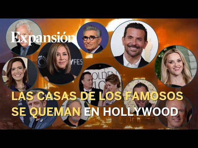 Las casas de los actores famosos de Hollywood arden en Los Ángeles