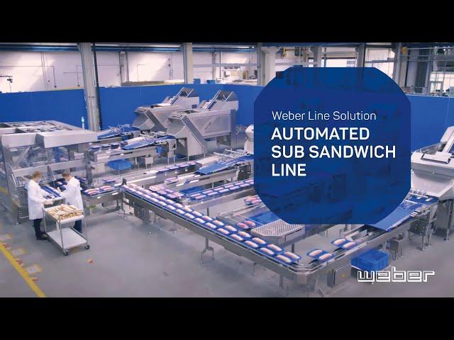 Weber Automated Sub Sandwich Line | Slicer TS700, weSHUTTLE, wePICK