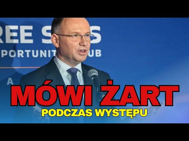 ANDRZEJ DUDA ROZWALIŁ SYSTEM. ZŁAPAŁ ZA MIKROFON I POWIEDZIAŁ ANEGDOTĘ