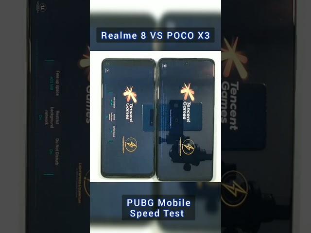 Realme 8 Vs Poco X3 PUBG TEST 