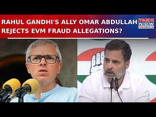 BJP Doubles Down On Rahul Gandhi After Ally Omar Abdullah Brushed Off EVM Fraud Allegations | Watch