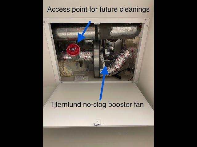 Tjernlund LB2 No-Clog Dryer Duct Booster Fan Install #shorts