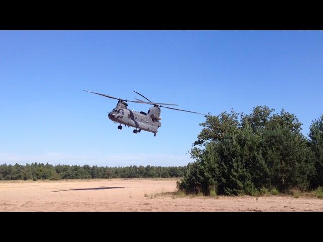 Low flying Chinooks