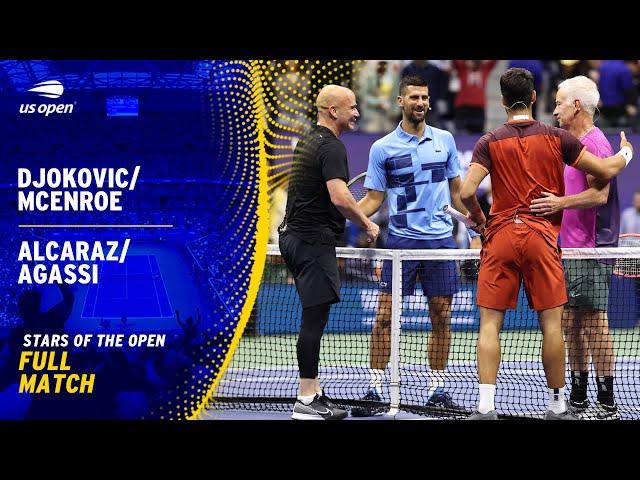 Alcaraz/Agassi vs. Djokovic/McEnroe Full Match | 2024 US Open