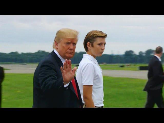 See How Tall Barron Trump Got in Just a Year