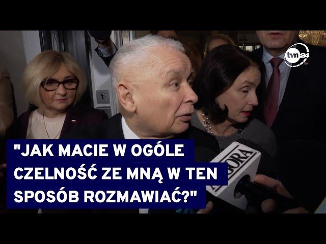 Kaczyński pozbawiony immunitetu. Zrugał dziennikarkę na korytarzu sejmowym @TVN24