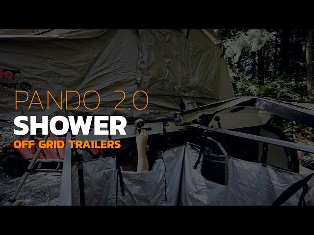 2020 Pando 2.0 Off Road Tear Drop Camper Trailer: Outdoor Shower