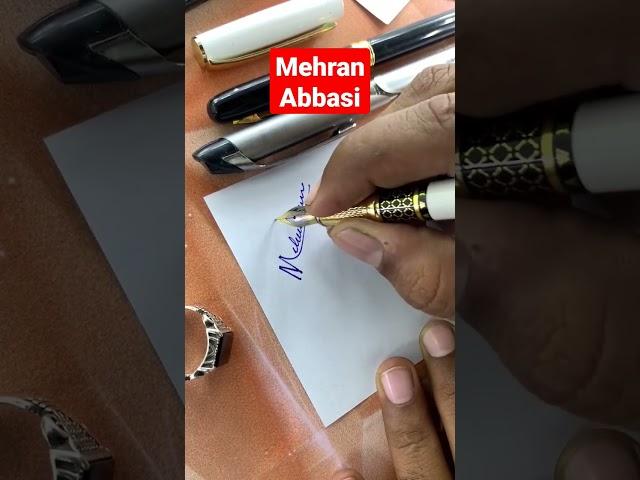 Beautiful Signature Mehran Abbasi #cppsign #sign #couplespanipuri #style #viral #signature