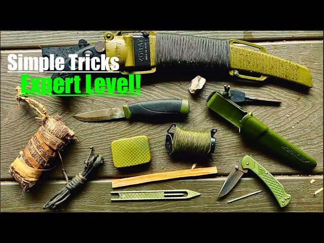 Learn 10 Easy Expert-Level Bushcraft and Survival Tool Trick Skills!