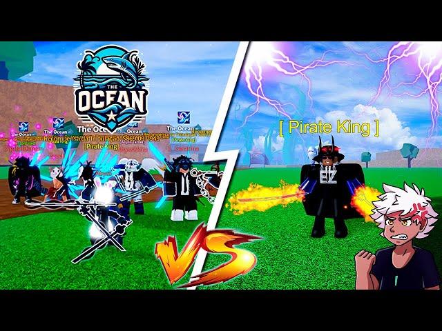 FUI PVP CONTRA A CREW TOP 1 BR DO BLOX FRUITS - THE OCEAN VS SHARKIZIM