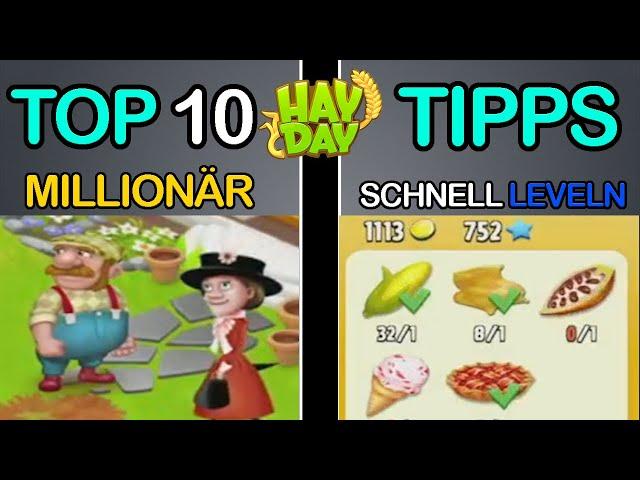 TOP 10 ANFÄNGER TIPPS UND TRICKS Hay Day | SyromerB