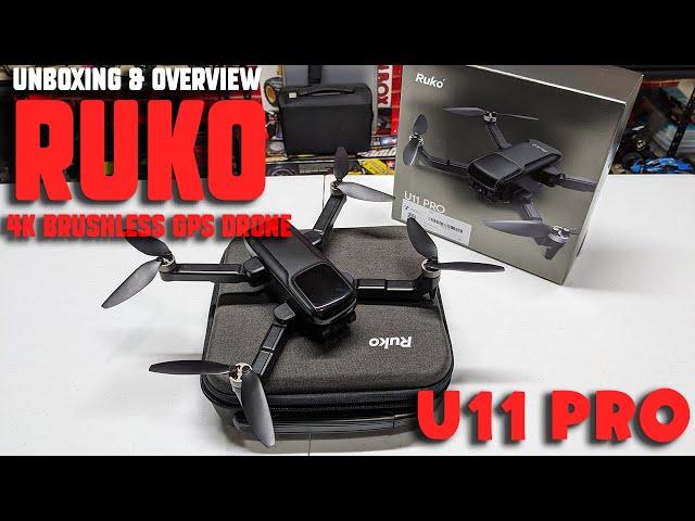 Ruko U11 Pro 4k Foldable Brushless GPS Drone Unboxing & Overview