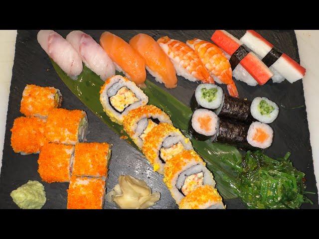 POV 7 Min 25 Pieces Sushi plates ! Chef atma ! Sushi chef pov ! How to make sushi chef pov ! Nigiri