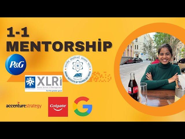 1-1 Mentorship | XLRI BM & IIT Patna Alumna | Link in Description