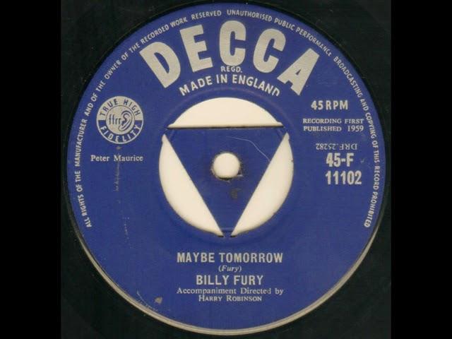 Maybe Tomorrow   Billy Fury 1959 Decca