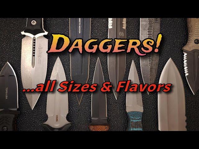 Dagger Collection!  Ten Tactical Double-Edged Fixed Blades!